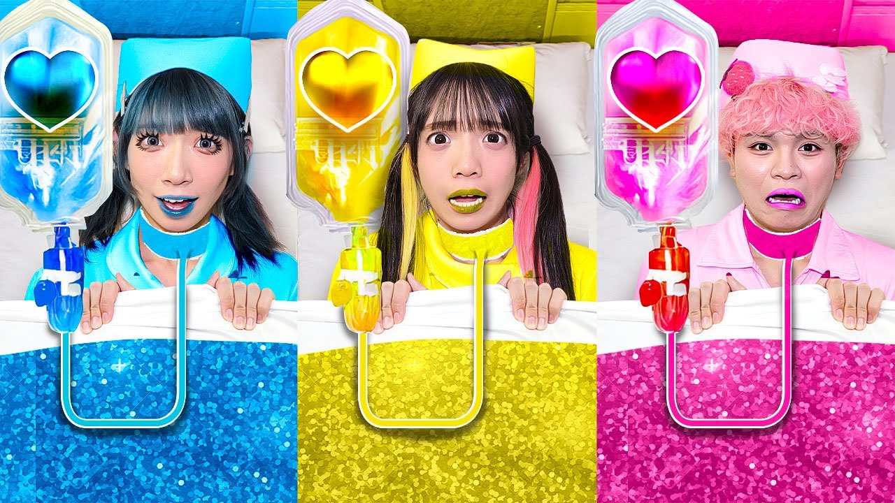 カラフル病院で24時間ナースのお仕事してみた！【対決】