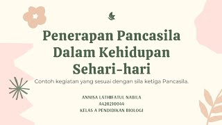 Penerapan Nilai-Nilai Sila Ketiga Pancasila Dalam Kehidupan Sehari-hari