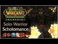 500+ Gold Per Hour - Solo Warrior Scholo Farm (11 Min Runs) - TBC Classic