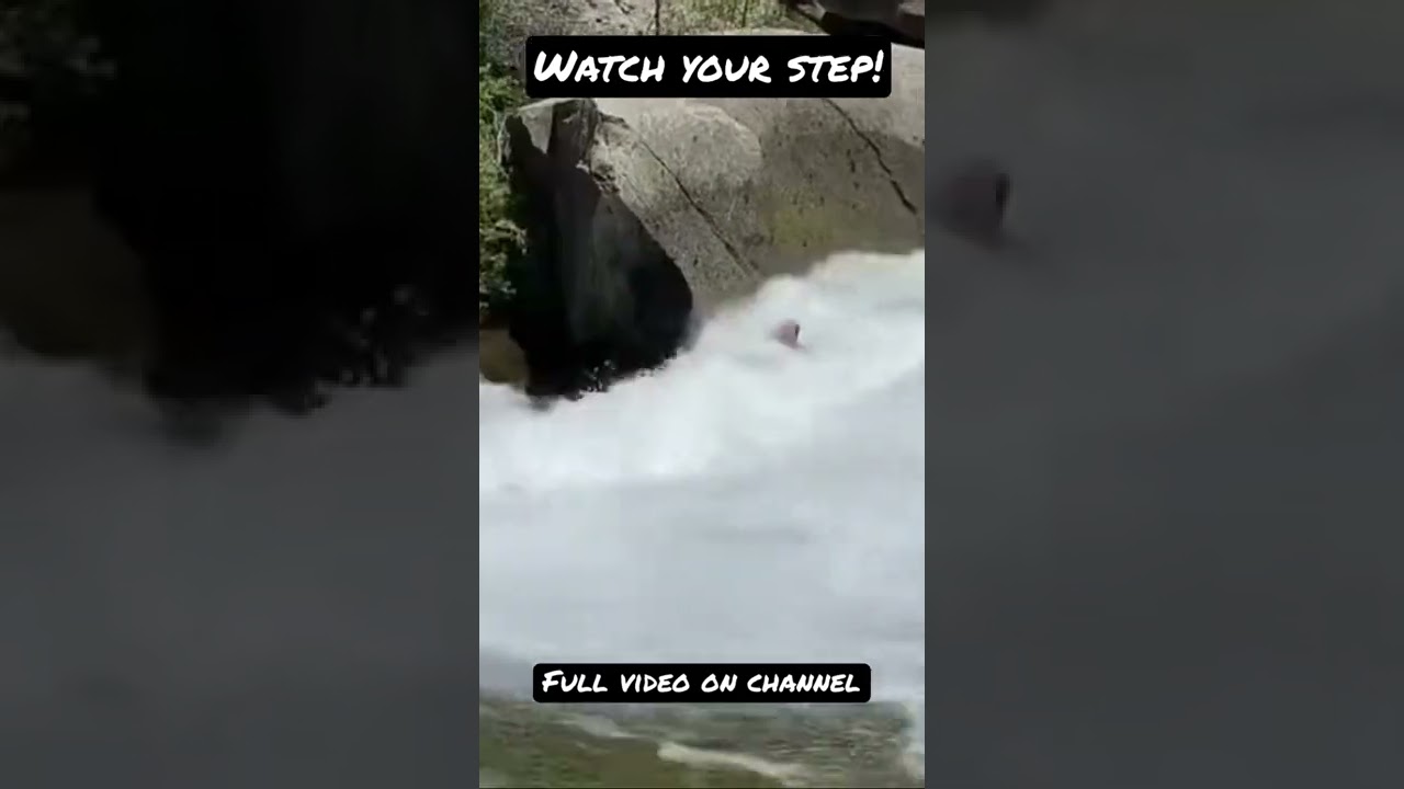 Slipping then Sliding Down a WILD river!