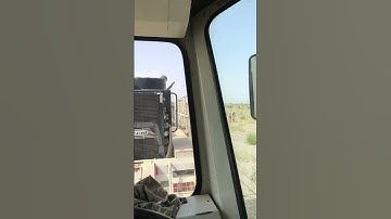 Seismic work in Balochistan with seismic Vibrators sercel nomad65#geoscience #automobile #seismology