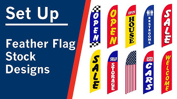 Feather Flag Stock Designs  - Product Video