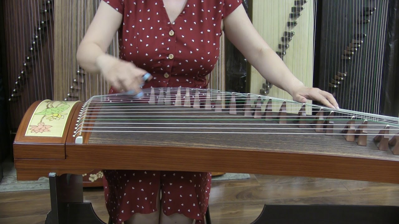 Tiansheng Rosewood Guzheng with Chinese Painting 