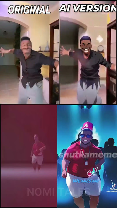 Original vs AI generated || wednesday - skibidi yes x bloody mary