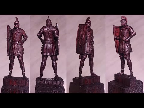 Обработка статуэтки римлянина
