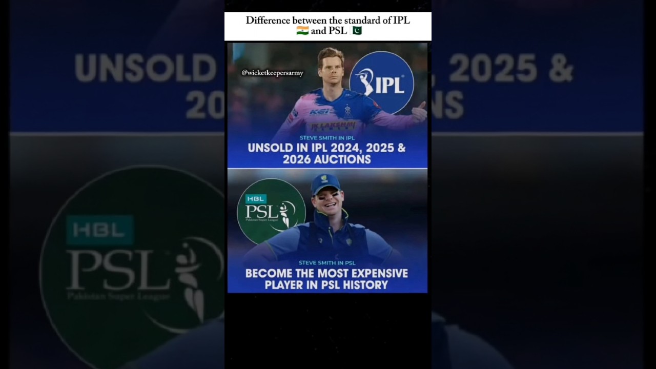 Steve Smith UNSOLD in IPL 😱 | Becomes MOST EXPENSIVE Player in PSL 💰 