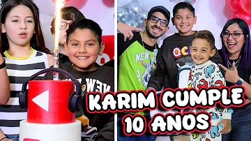 KARIM CUMPLE 10 AÑOS 🎉 | Fiesta de Youtube | Family Juega