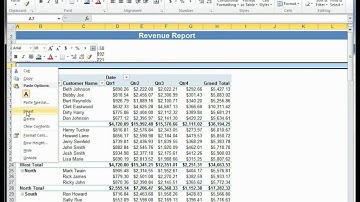 Use the GetPivotData function in a Pivot Table to build a custom Revenue report