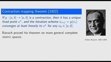 Constructive Mathematics: the Banach contraction mapping theorem. 1st Year Student Lecture