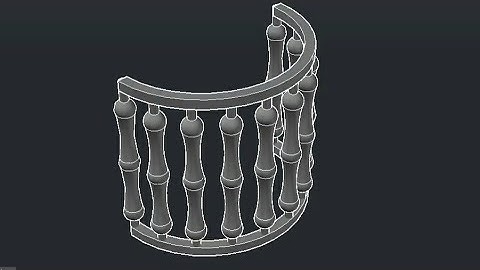 HOW TO MAKE 3D HAND RAIL IN AUTOCAD | AUTOCAD TUTORIALS