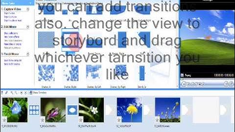 making video with images and audio in WINDOW MOVIE MAKER