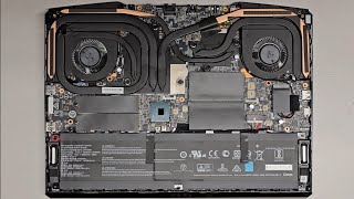 MSI GE66 Raider 10SFS048US Disassembly RAM SSD Hard Drive Upgrade Battery Replacement Hinge Repair