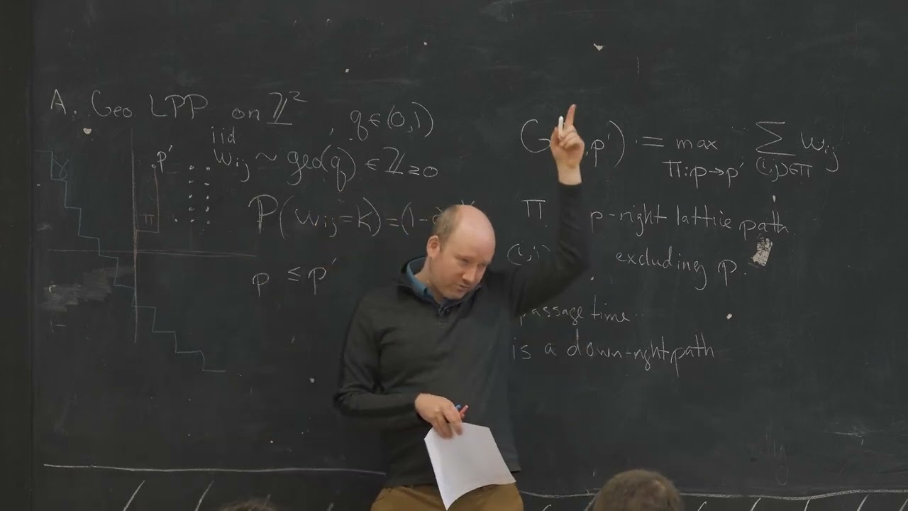 Ivan Corwin: Integrable probability and gibbsian line ensembles 1/7