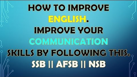 How to improve English || Easy steps || AFSB || SSB.