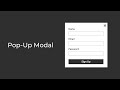 Create modal in html css javascript