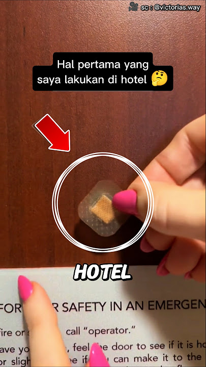Langkah Penting Saat Masuk Kamar Hotel‼️🔐🏨🤔 #shorts #shortvideo #amarullahbillah