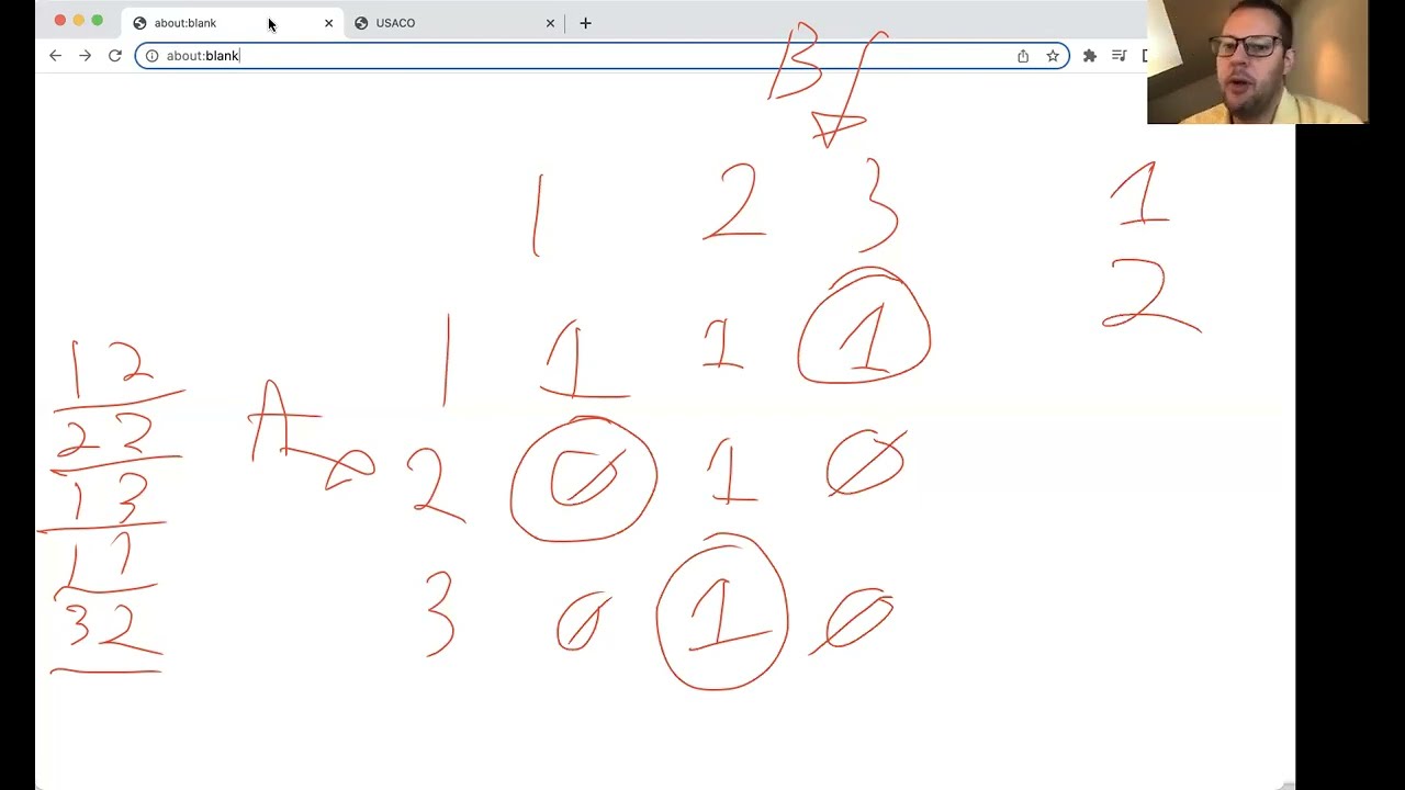 USACO Bronze 2017 Jan #2 - Hoof Paper Scissors