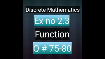 How to solve Q no 75to80 ex no 2.3 #Discretemathematics #cellingfunction #floorfunction #onetoone
