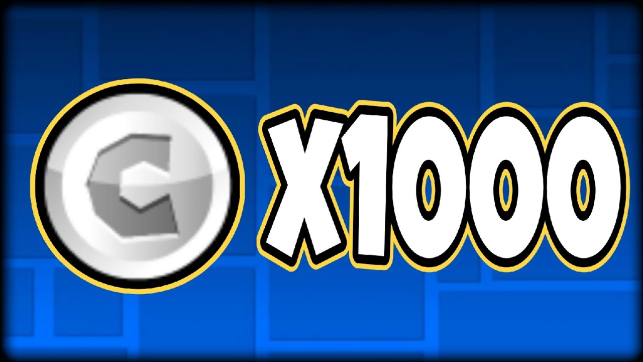 1,000+ FREE COINS in Geometry Dash - YouTube