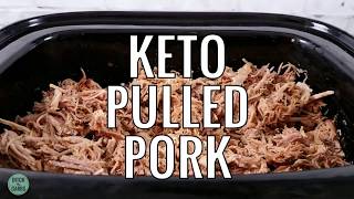 Keto Slow Cooker Pulled Pork - the SECRET method - no BBQ sauce required!