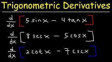 Derivatives of Trigonometric Functions