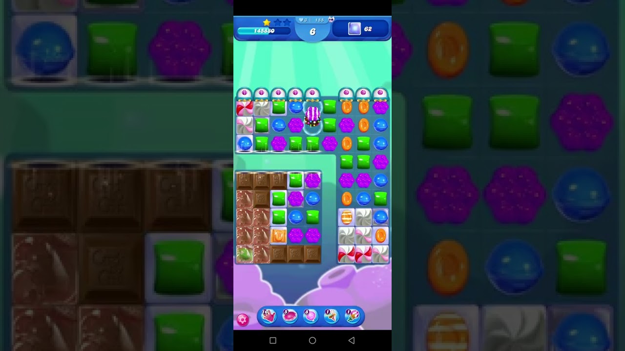 how to clear Candy crush saga level 155 New version YouTube