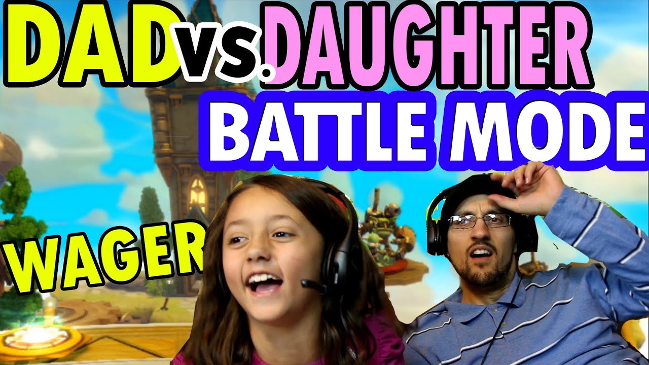 Skylanders Swap Force Dad vs. Daughter Wager Battle Mode: Ring Out & Arena Rumble