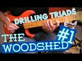Drilling triads on guitar