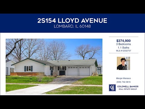 154 Lloyd Avenue, Lombard, IL home video tour