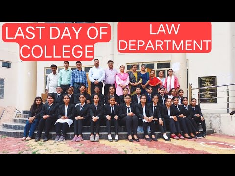 Last day of college|krg college gwalior|B.A.LLB students ❤️❤️