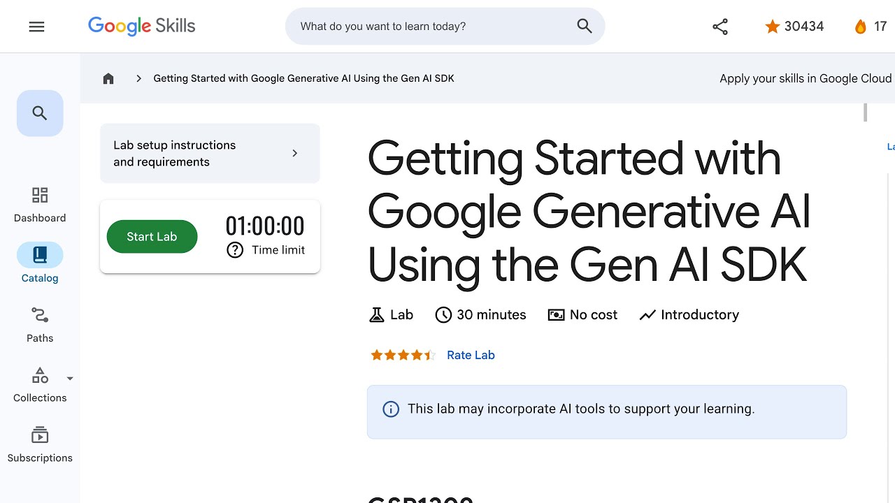 Getting Started with Google Generative AI Using the Gen AI SDK GSP1209