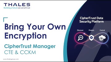 Thales CM: CTE by way of BYOE and CCKM