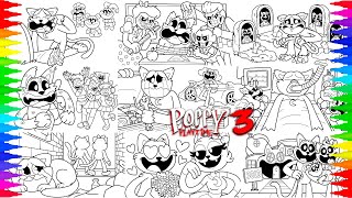 Poppy Playtime Chapter 3 Coloring Pages Mix / How To Color All Monsters and Bosses / NCS Music