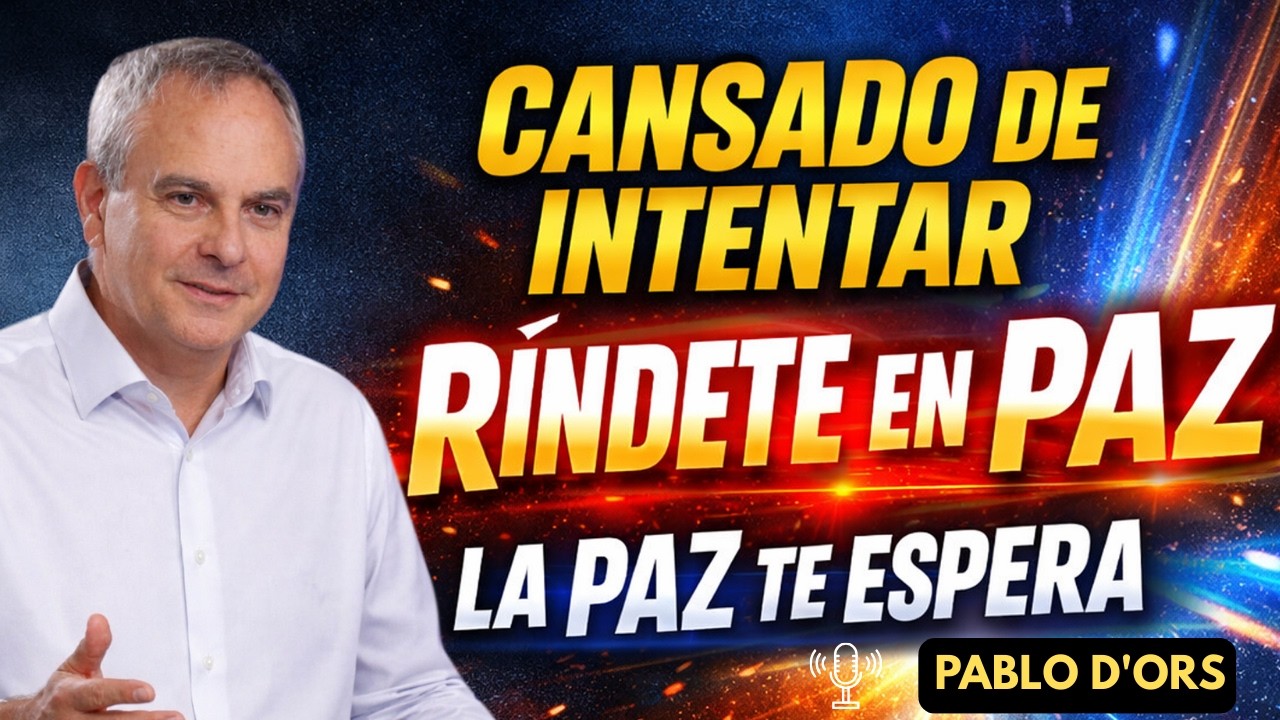 La gracia llegó cuando dejé de buscarla | Pablo d'ors
