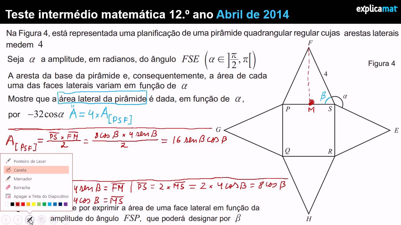 Trigonometria Teste Intermédio Matemática 12.º Ano YouTube