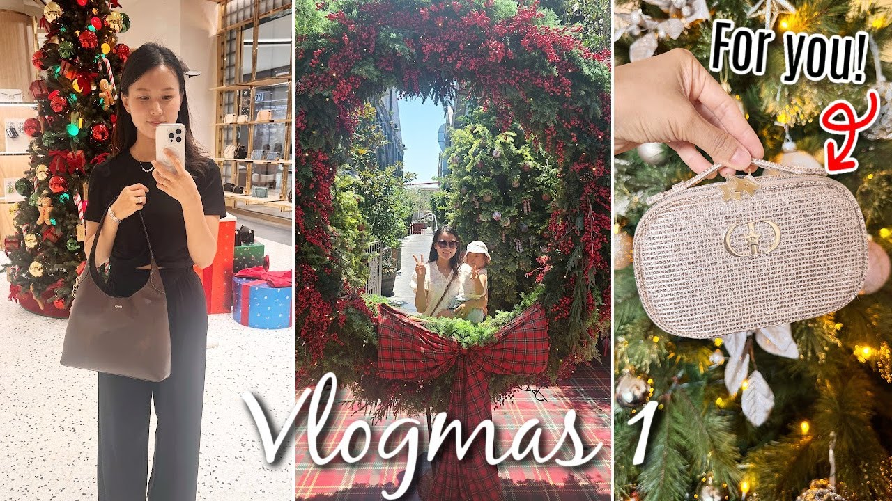 Vlogmas🎄 Shopping at Coach, Dior giveaway, summer Christmas days etc!
