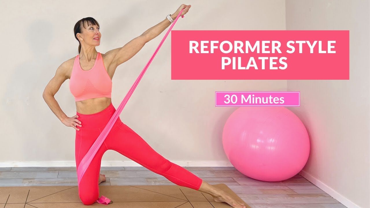 Reformer Pilates Workout using a Resistance Band