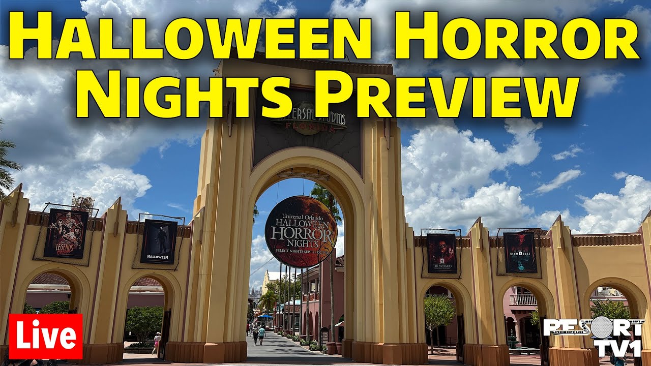 🔴Live: Halloween Horror Nights Preview at Universal Orlando Resort - 8-27-23