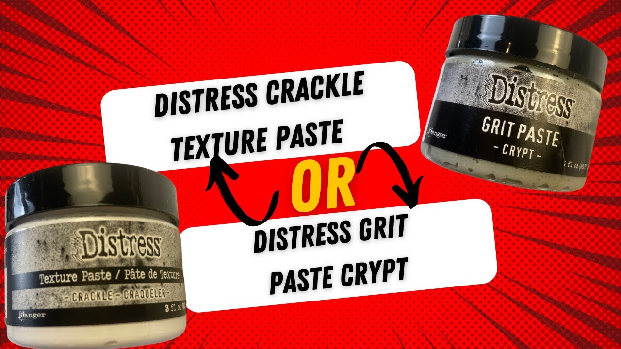 Ranger Crackle Texture Paste or Grit Paste Crypt - YouTube