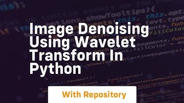 Image denoising using wavelet transform in python