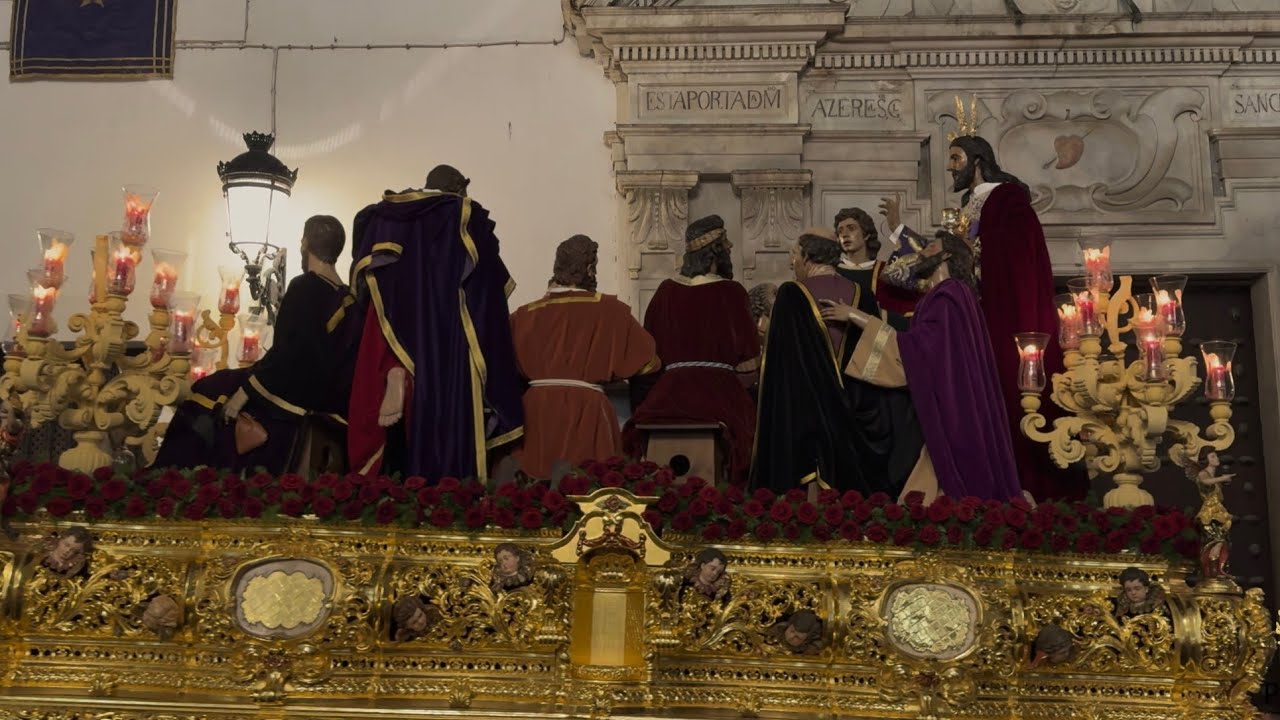 Sagrada Cena Cádiz | 🎼 Reina de mi Amargura | Plaza de San Agustín | AM Polillas | Semana Santa 2025