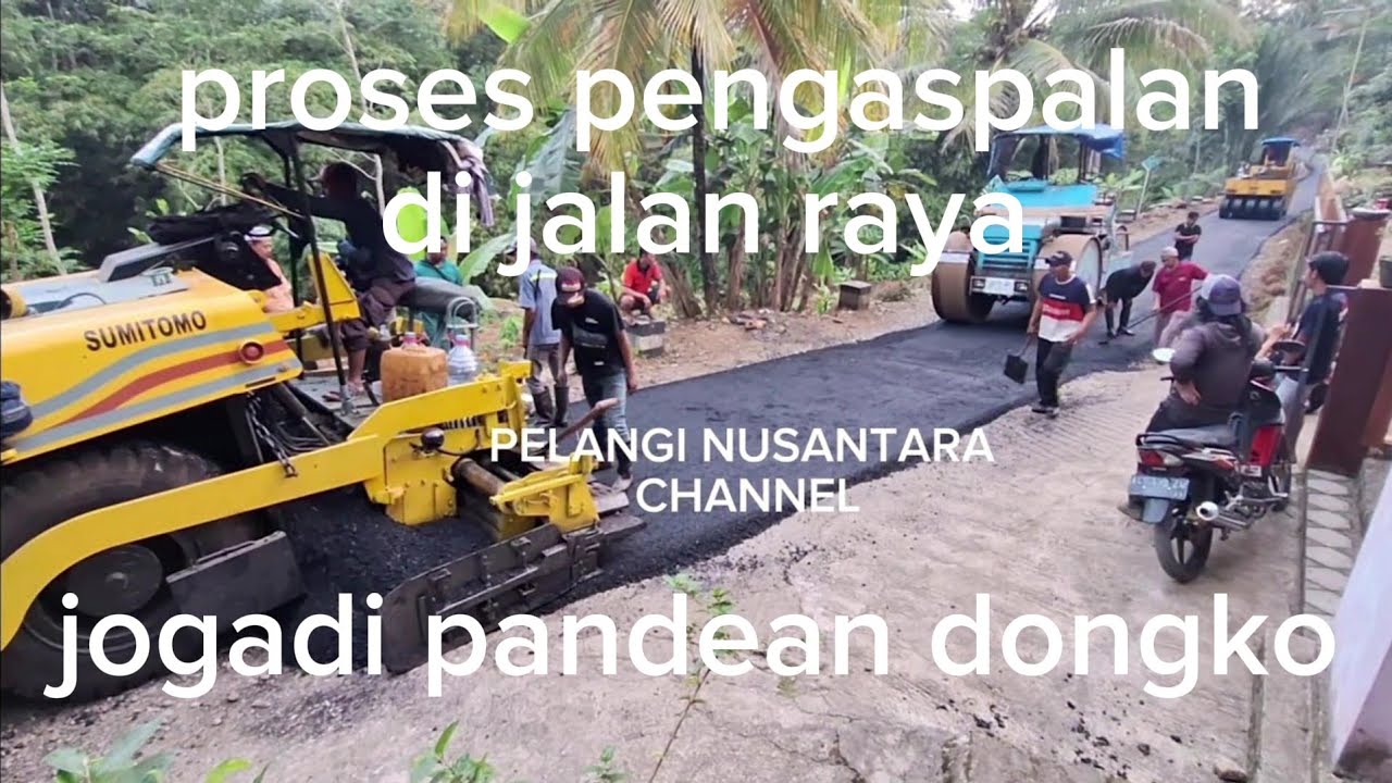proses awal sampai akir pengaspalan jalan raya pandean dsn jogadi tembusan desa cakul