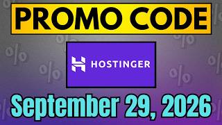 (NEW) Hostinger Promo Code & Coupon Code September 2026 | Hostinger Discount Code | 09/29/2026