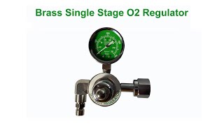CGA 540 Brass single stage oxygen regulator 50 psi