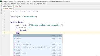 Python Practice 88. How to get Index out of Exception