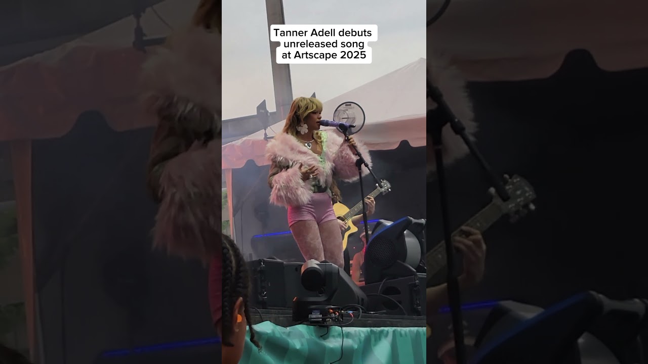 Tanner Adell debuts unreleased song "Snake Skin" at Artscape 2025 in Baltimore, Maryland.