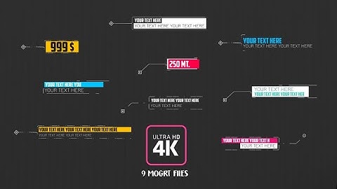 Clean Call Out Pack Motion Graphics Templates