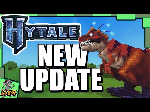 HYTALE Just Added Dinosaurs! New Update! Easy Backpack Upgrades And Base Building!