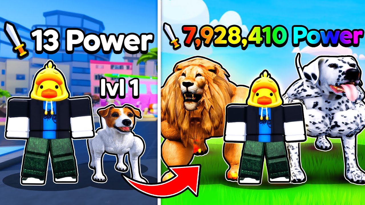 I Trained MAX STRENGTH DOG Army in Roblox Train Dog to Fight!