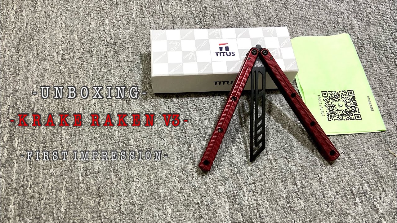TITUS Kraken V3 Clone Balisong Unboxing & First Impressions YouTube